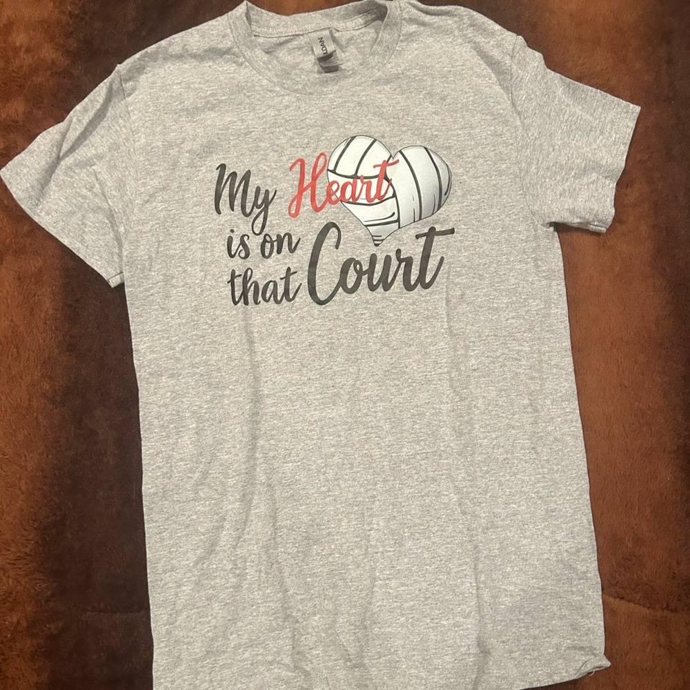 Grey Volleyball tee